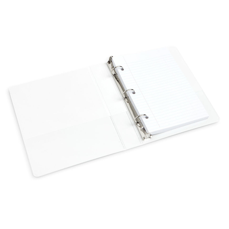 1” Mini 3-Ring Binder, White, 6 Count binders Blue Summit Supplies 