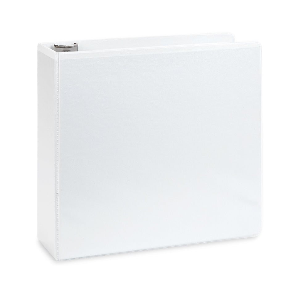 4” 3-Ring Binders, White, 2 Pack binders Blue Summit Supplies 