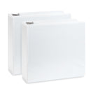 4” 3-Ring Binders, White, 2 Pack binders Blue Summit Supplies 