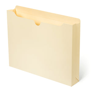 2" Expanding File Jacket, Letter Size, Manila, 50 Pack Folders Blue Summit Supplies 