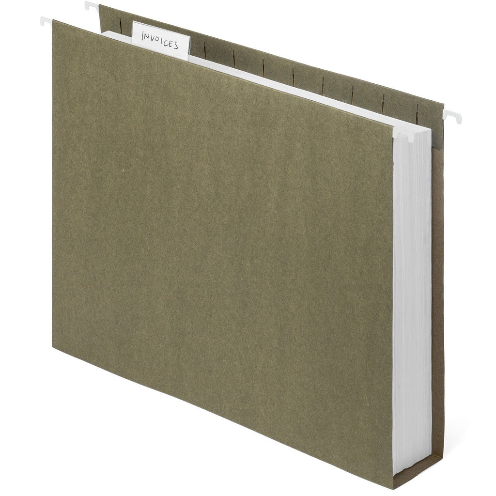 Blue Summit Supplies Hanging File Folders, Letter, 2" Expansion, 1/5 T