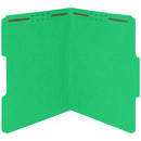Fastener File Folders, Letter Size, Green, 50 Pack Folders Blue Summit Supplies 