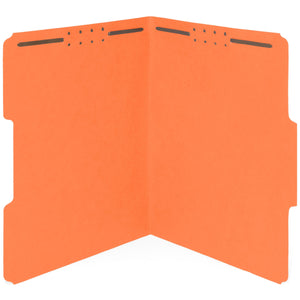 Fastener File Folders, Letter Size, Orange, 50 Pack Folders Blue Summit Supplies 
