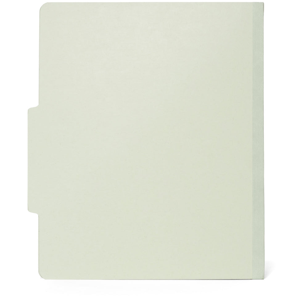 Classification Folders with 2 Dividers, Letter Size, Gray/Green, 10 Count Folders Blue Summit Supplies 