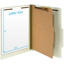 Classification Folders with 1 Divider, Letter Size, Gray/Green, 10 Count Folders Blue Summit Supplies 