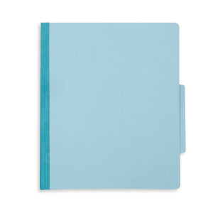 Classification Folders with 1 Divider, Light Blue, 30 Count Folders Blue Summit Supplies 