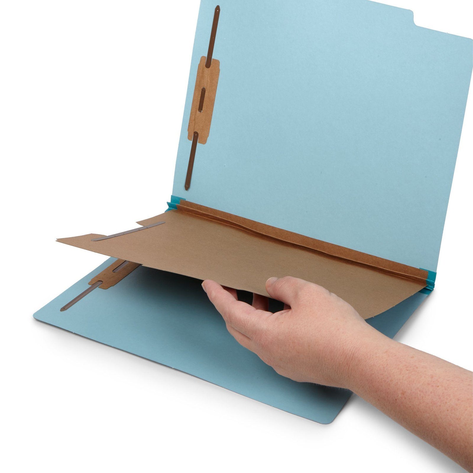 Blue Summit Supplies Classification Folders, Letter Size, 1-Divider, T