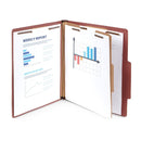 Classification Folders with 1 Divider, Letter Size, Red, 10 Count Folders Blue Summit Supplies 