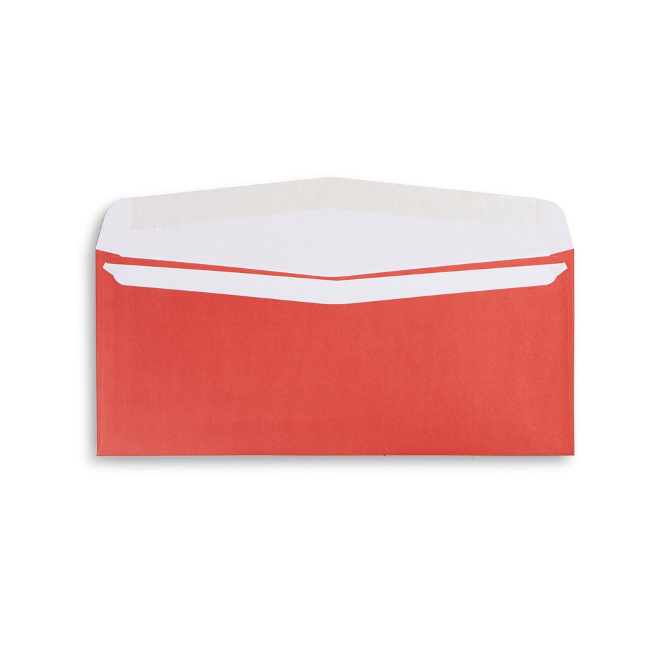 Blue Summit Supplies #10 Red Christmas Envelopes, Gummed Seal, 100/Box