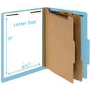 Blue Summit Supplies Classification Folders, Letter, 2-Divider, Tab Cu