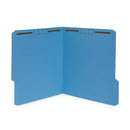 Fastener File Folders, Letter Size, Assorted Colors, 50 Pack Folders Blue Summit Supplies 