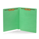 End Tab Fastener File Folders, Letter Size, Green, 50 Pack Folders Blue Summit Supplies 