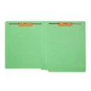 End Tab Fastener File Folders, Letter Size, Green, 50 Pack Folders Blue Summit Supplies 