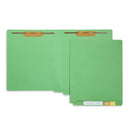 End Tab Fastener File Folders, Letter Size, Green, 50 Pack Folders Blue Summit Supplies 