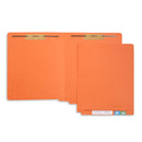 End Tab Fastener File Folders, Letter Size, Orange, 50 Pack Folders Blue Summit Supplies 