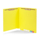 End Tab Fastener File Folders, Letter Size, Yellow, 50 Pack Folders Blue Summit Supplies 