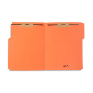 Blue Summit Supplies Fastener Folders, Reinforced, Letter, 1/3 Tab, Orange, 50 Pack Fastener Folders Blue Summit Supplies 