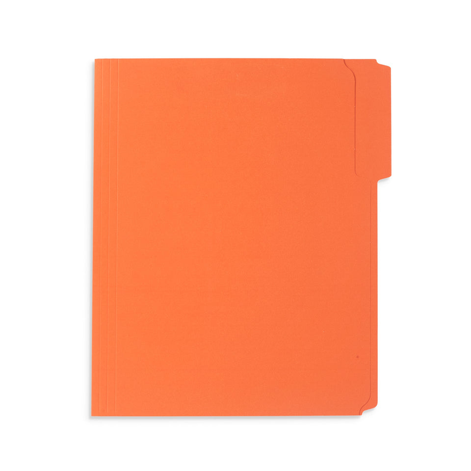 Blue Summit Supplies Fastener Folders, Reinforced, Letter, 1/3 Tab, Orange, 50 Pack Fastener Folders Blue Summit Supplies 