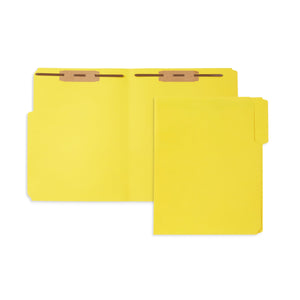 Blue Summit Supplies Fastener Folders, Reinforced, Letter, 1/3 Tab, Yellow, 50 Pack Fastener Folders Blue Summit Supplies 