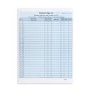 HIPAA Compliant Sign-In Sheets, Blue, 125 Count Business Forms Blue Summit Supplies 