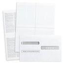 Blank 2019 W2 4-Up Tax Forms Bundle with Self Seal Envelopes, 100 Count Tax Forms Blue Summit Supplies 