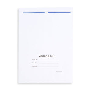 Visitor Badge Log Book, 250 Stickers Business Forms Blue Summit Supplies 