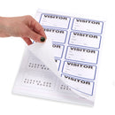 Visitor Badge Log Book, 250 Stickers Business Forms Blue Summit Supplies 