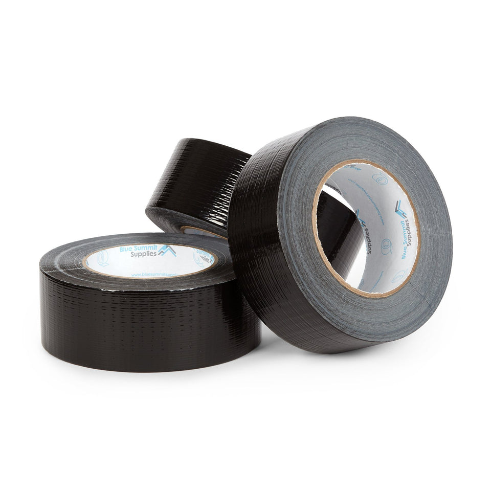 Heavy Duty Black Duct Tape, 3 Pack Tape Blue Summit Supplies 