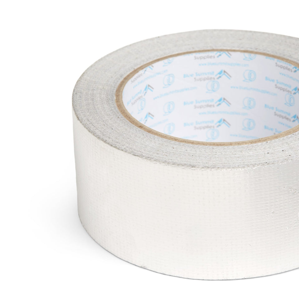 Aluminum Glass Cloth Tape, Silver, 2" x 82', 2-Pack Tape Blue Summit Supplies 