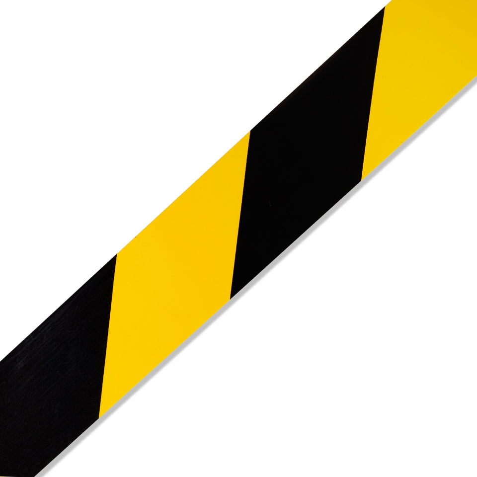PVC Aisle Marking Tape, Black/Yellow Stipe, 2" x 108', 3-Pack Safety Tapes and Treads Blue Summit Supplies 