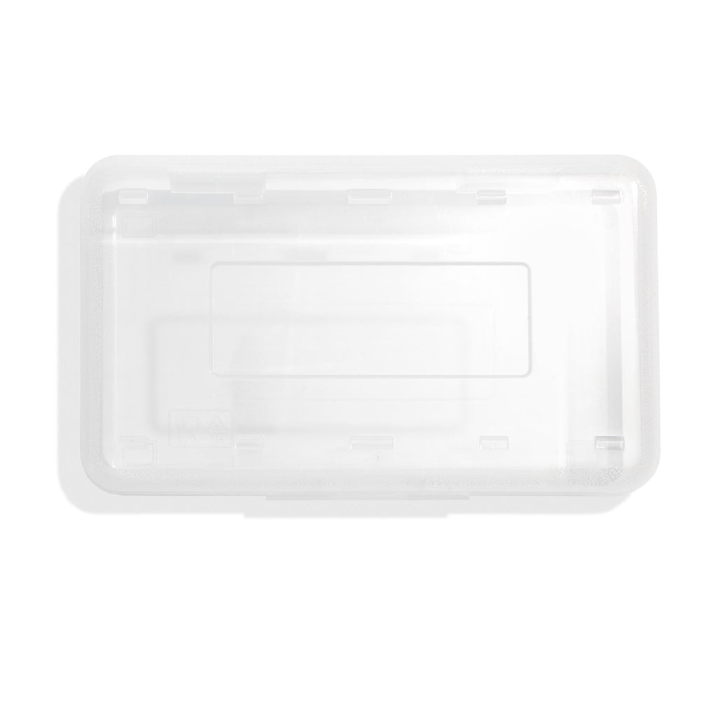 Blue Summit Supplies Clear Plastic Pencil Boxes, Translucent Pencil Boxes for School, Crayon and Marker Boxes with Hinged Lids for Classroom or