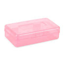 Glitter Plastic Pencil Box, 4 Pack Pencil Boxes Blue Summit Supplies 