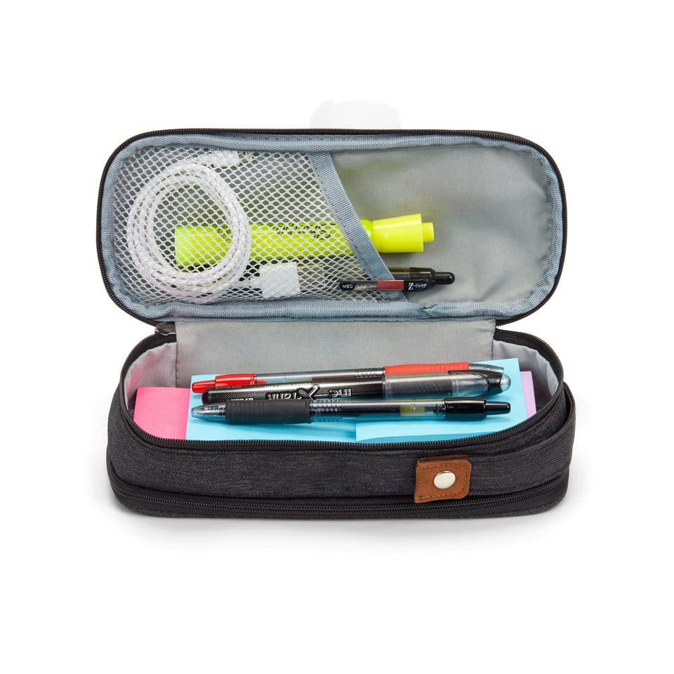 SHENGXINY Canvas Pencil Pouch for School Supplies Multi-Purpose Travel Bags  Pen Pencil Case Clearance Small Zipper Pouch
