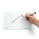 Graphing Dry Erase Sheets, 30 Pack WhiteBoard Blue Summit Supplies 