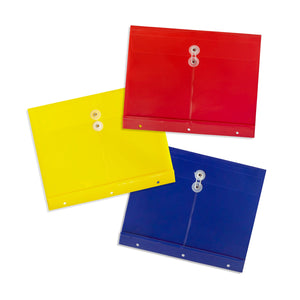 Blue Summit Supplies Plastic Folder, 3-Hole Punch, Assorted Colors, 12-Pack Plastic Folders and Envelopes Blue Summit Supplies 