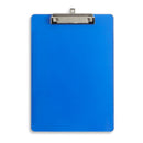 Transparent Plastic Clipboards, Low Profile Clip, Assorted Colors, 6 Pack Clipboards Blue Summit Supplies 