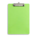 Transparent Plastic Clipboards, Low Profile Clip, Assorted Colors, 6 Pack Clipboards Blue Summit Supplies 