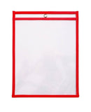 Dry Erase Pockets, 10 Pack WhiteBoard Blue Summit Supplies 