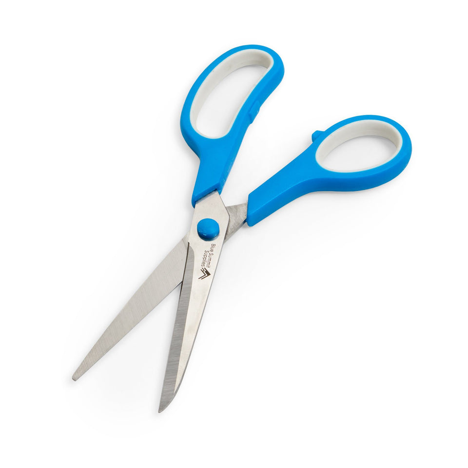 Blue Summit Supplies Multi Purpose Scissors, 8 inch Household Shears with Comfort Grip, Sharp Scissors for Craft or Office, Assorted Colors, 30 Pack