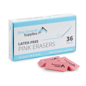 Pink Erasers, 36 Count Accessories Blue Summit Supplies 