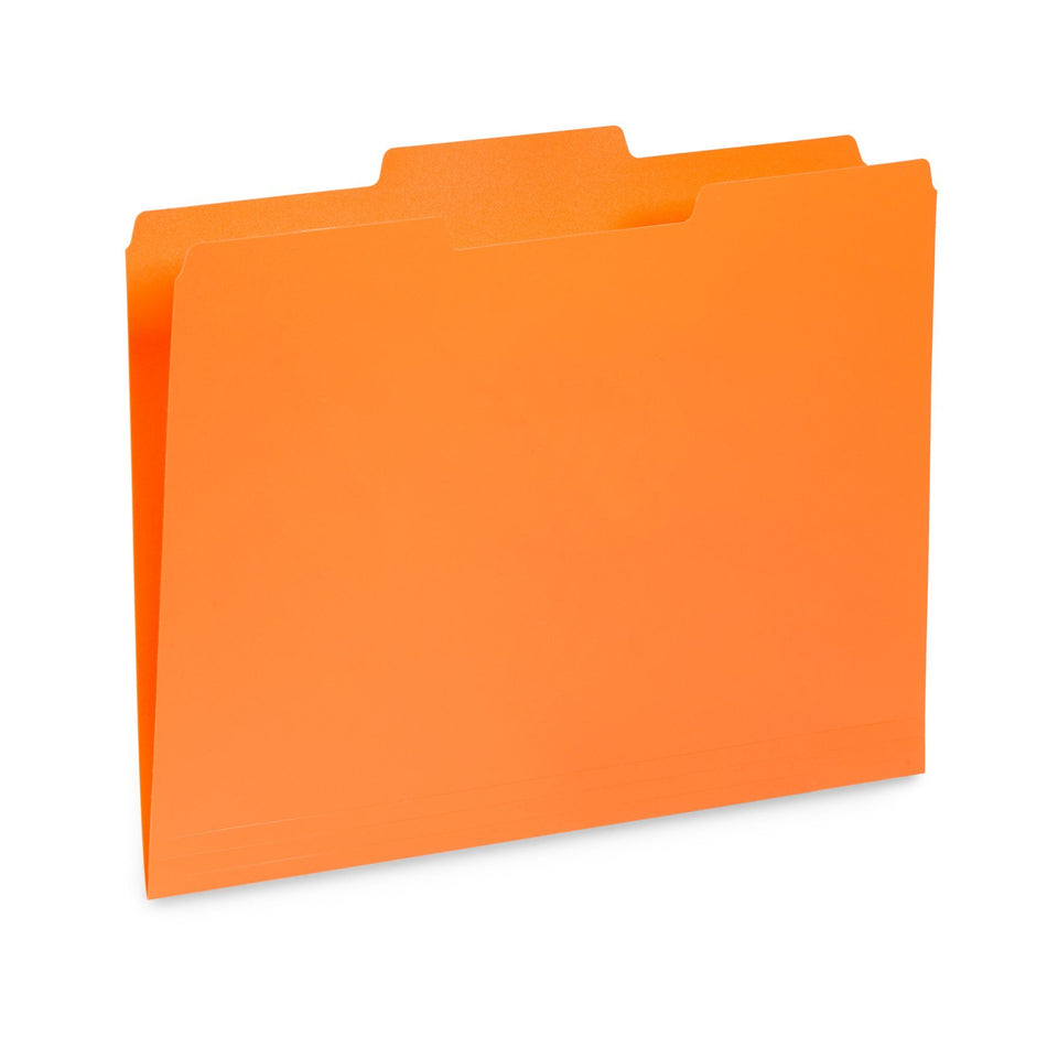 Plastic File Folders, Letter Size, Assorted Colors, 30 Pack Folders Blue Summit Supplies 