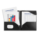 Plastic Two-Pocket Folders with Reinforced Corners, Assorted Bold Colors, 6 Pack Folders Blue Summit Supplies 
