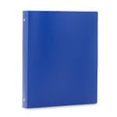 1'' 3-Ring Flexible Plastic Binders, Assorted Colors, 6 Pack binders Blue Summit Supplies 