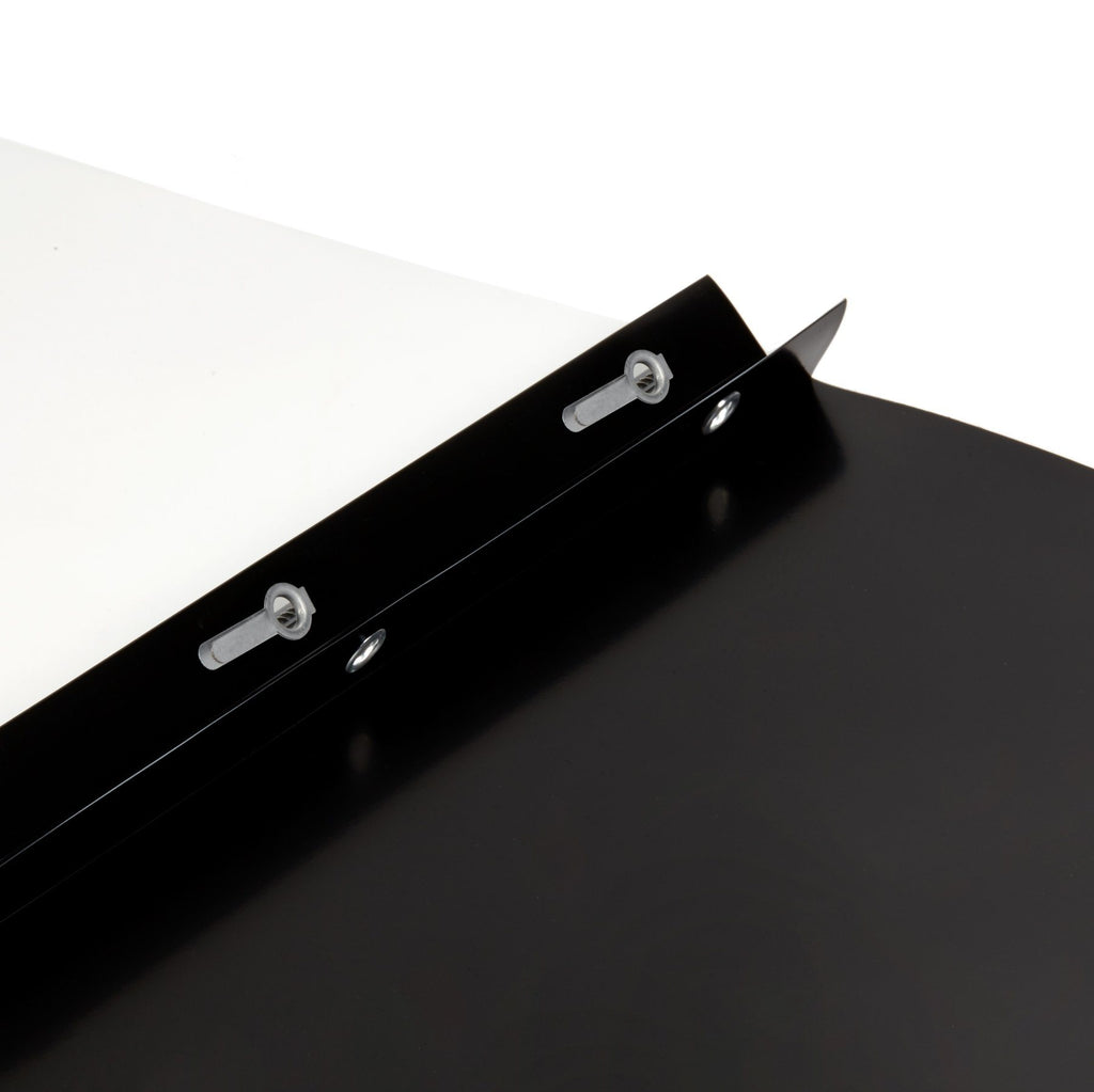 Blue Summit Supplies Plastic Report Covers with Prongs, Black, 25 Pack