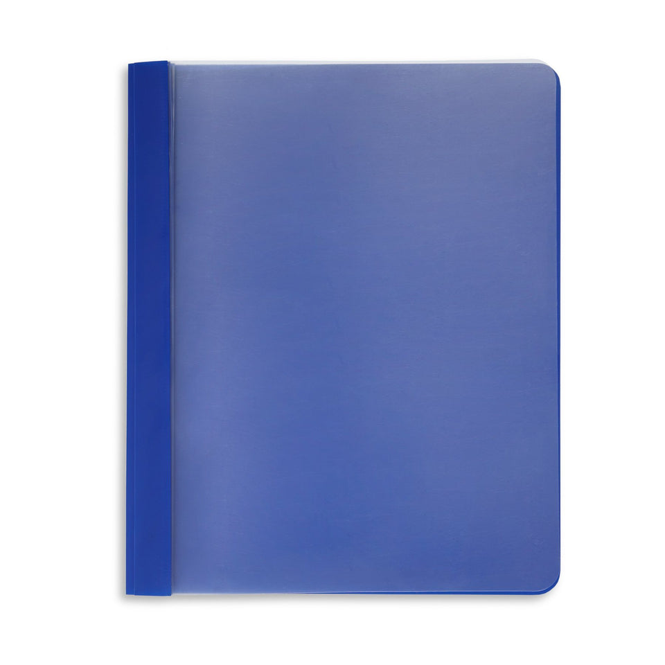 Assorted Colors Plastic Report Covers with Prongs, 25 Pack Report Covers Blue Summit Supplies 