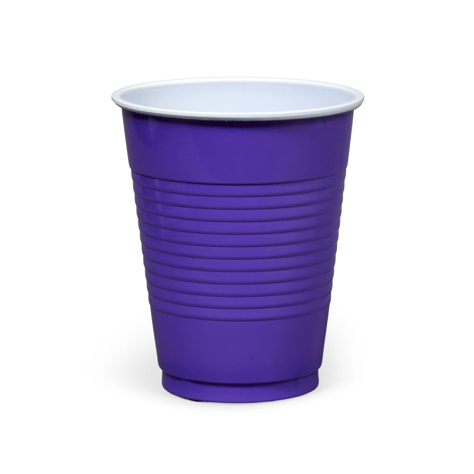 Blue Summit Suppies Purple Plastic Cups, 16oz, 500 Pack Disposable Plastic Cups Blue Summit Supplies 