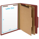 Classification Folders with 2 Dividers, Letter Size, Red, 10 Count Folders Blue Summit Supplies 