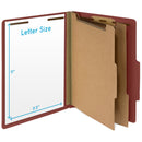 Classification Folders with 2 Dividers, Letter Size, Red, 30 Count Folders Blue Summit Supplies 