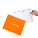Hanging File Folders, Letter Size, Orange, 25 Pack Folders Blue Summit Supplies 