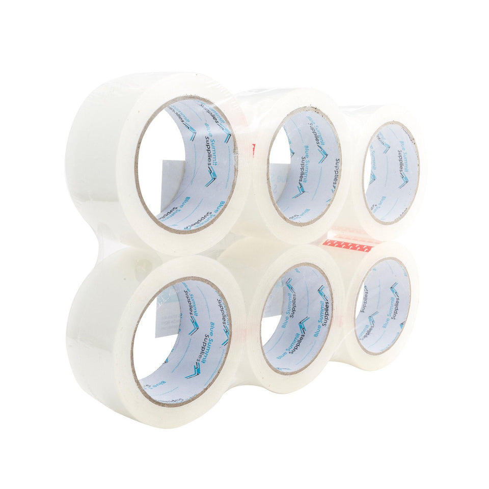 Heavy Duty Packaging Tape, 6 Pack Tape Blue Summit Supplies 
